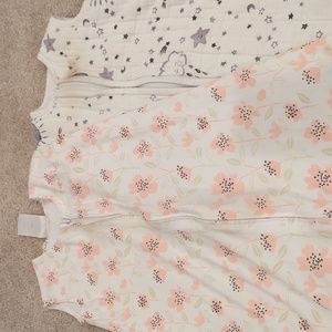 Two sleep sacks. Pottery barn and Halo